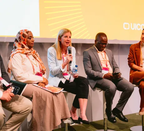 Speakers of a session at the 2024 World Cancer Congress