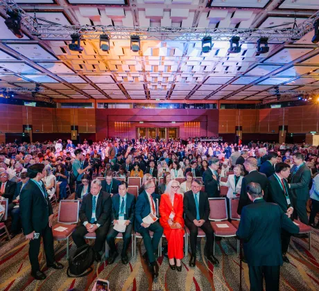 The audience of the World Cancer Congress 2026 in the plenary room.