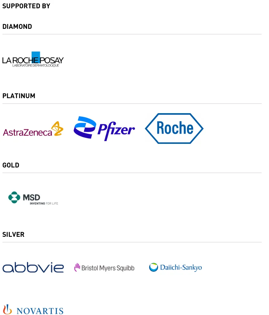 A series of logos with different levels, representing the different sponsors and partners involved in supporting the 2024 WCC