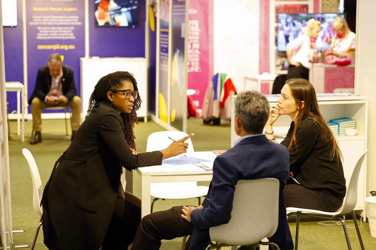 People meeting informally at the 2024 WCC